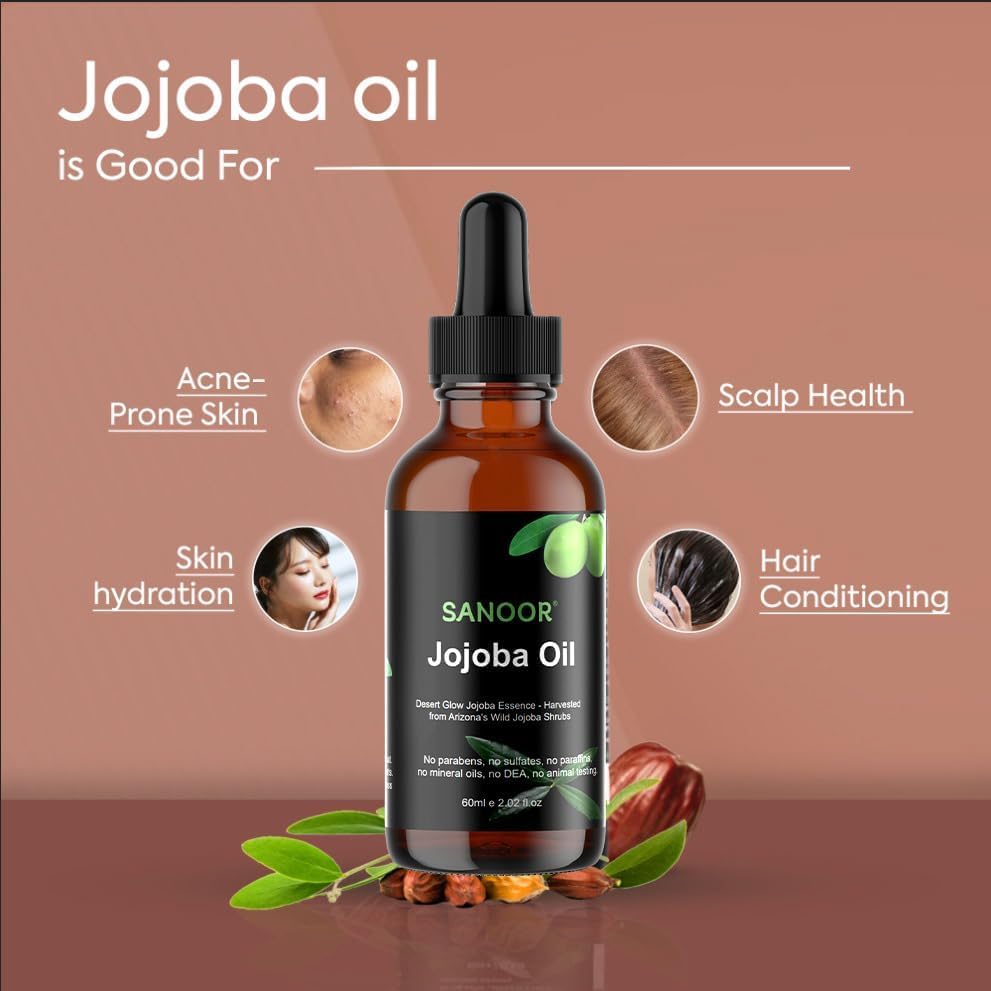 SANOOR applied to hair ends illustrating added shine and smoother strands