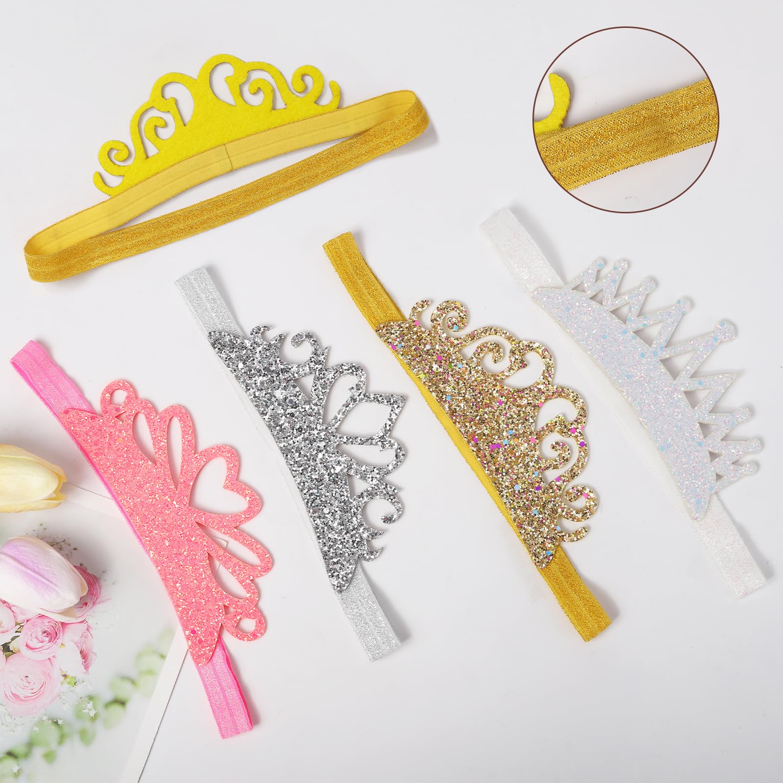 Santoddle headbands styled at a children's party adding festive charm