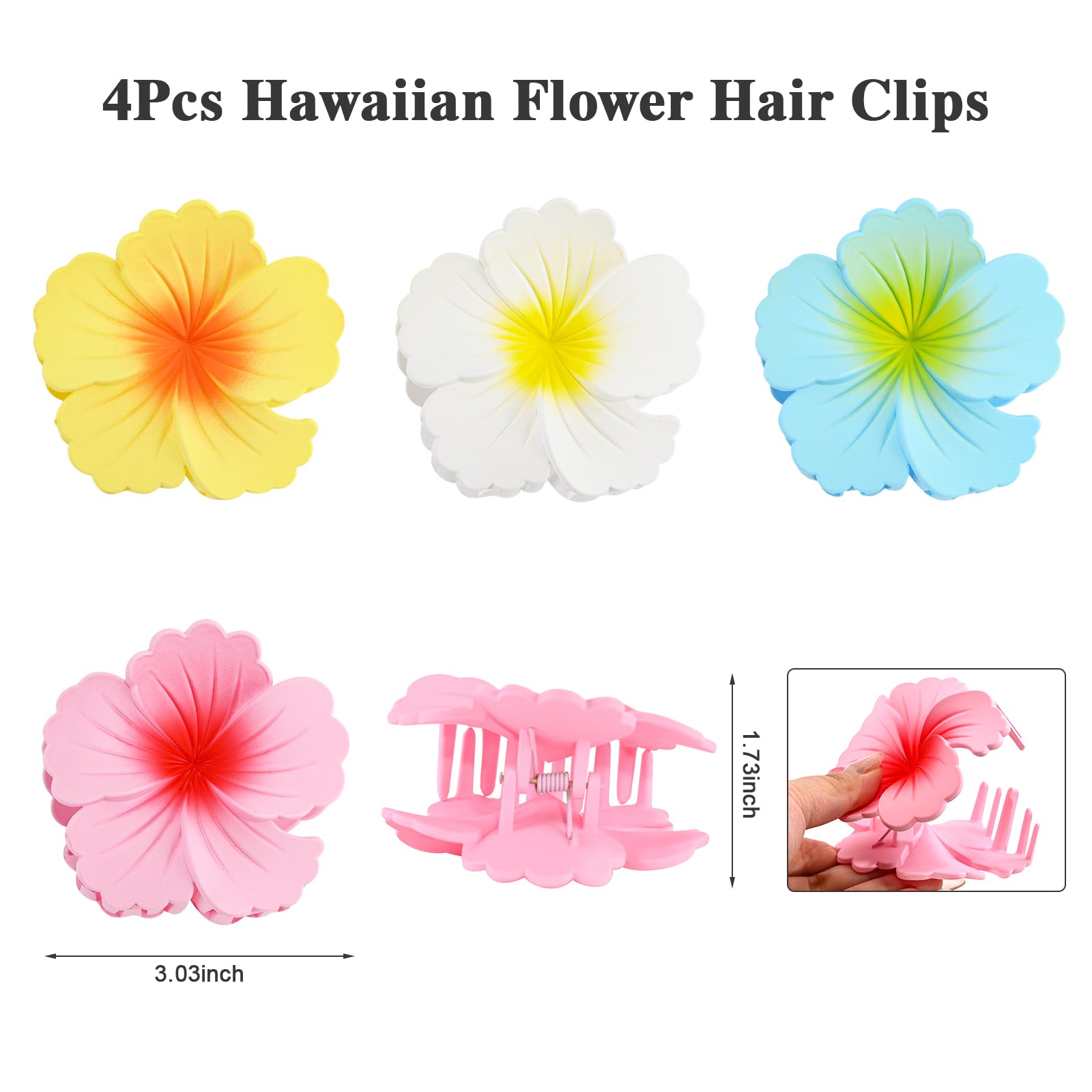 SAOROPEB clip securing a half-up hairstyle with comfortable grip