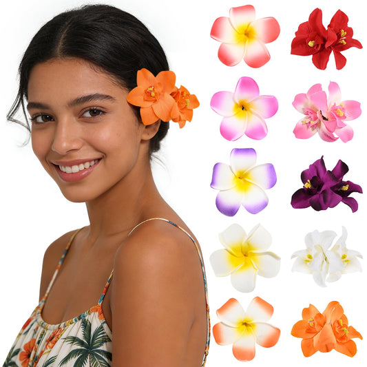 SAOROPEB front packaging showing ten boxed flower clips for gifting