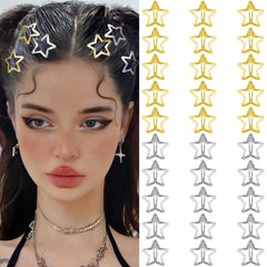 SAOROPEB front pack view showing 30 gold and silver star clips as a convenient set
