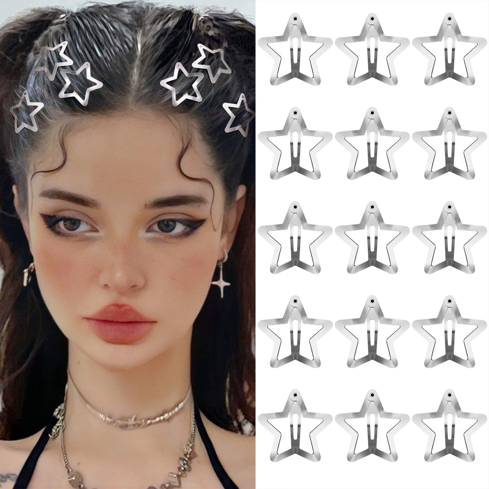 SAOROPEB front pack of 15 star clips shows variety and value
