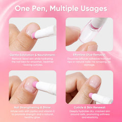 SASSYTIP before and after cuticle comparison shows visible smoothing benefit