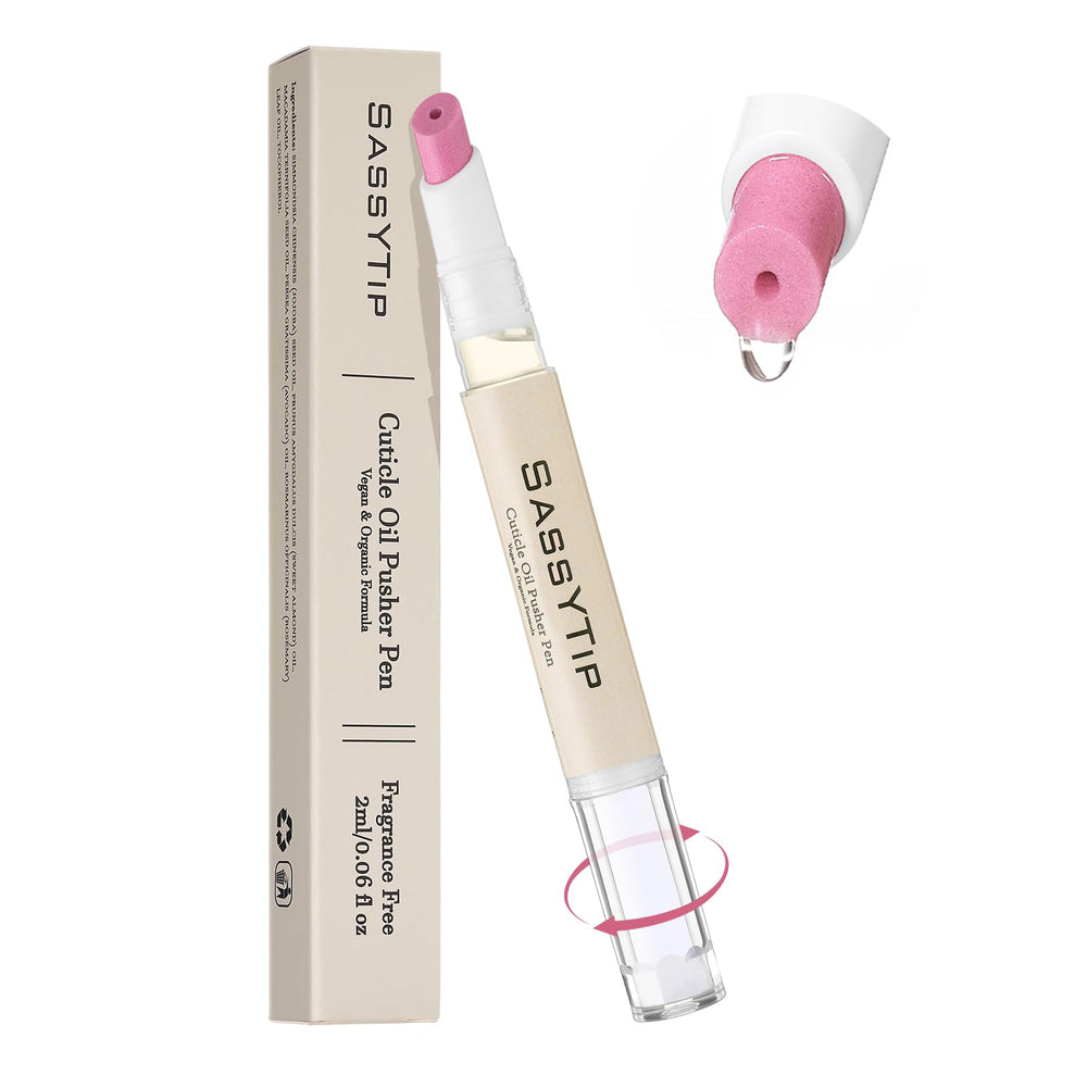 SASSYTIP pen front packaging showing compact design and benefits