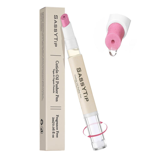 SASSYTIP pen front packaging showing compact design and benefits