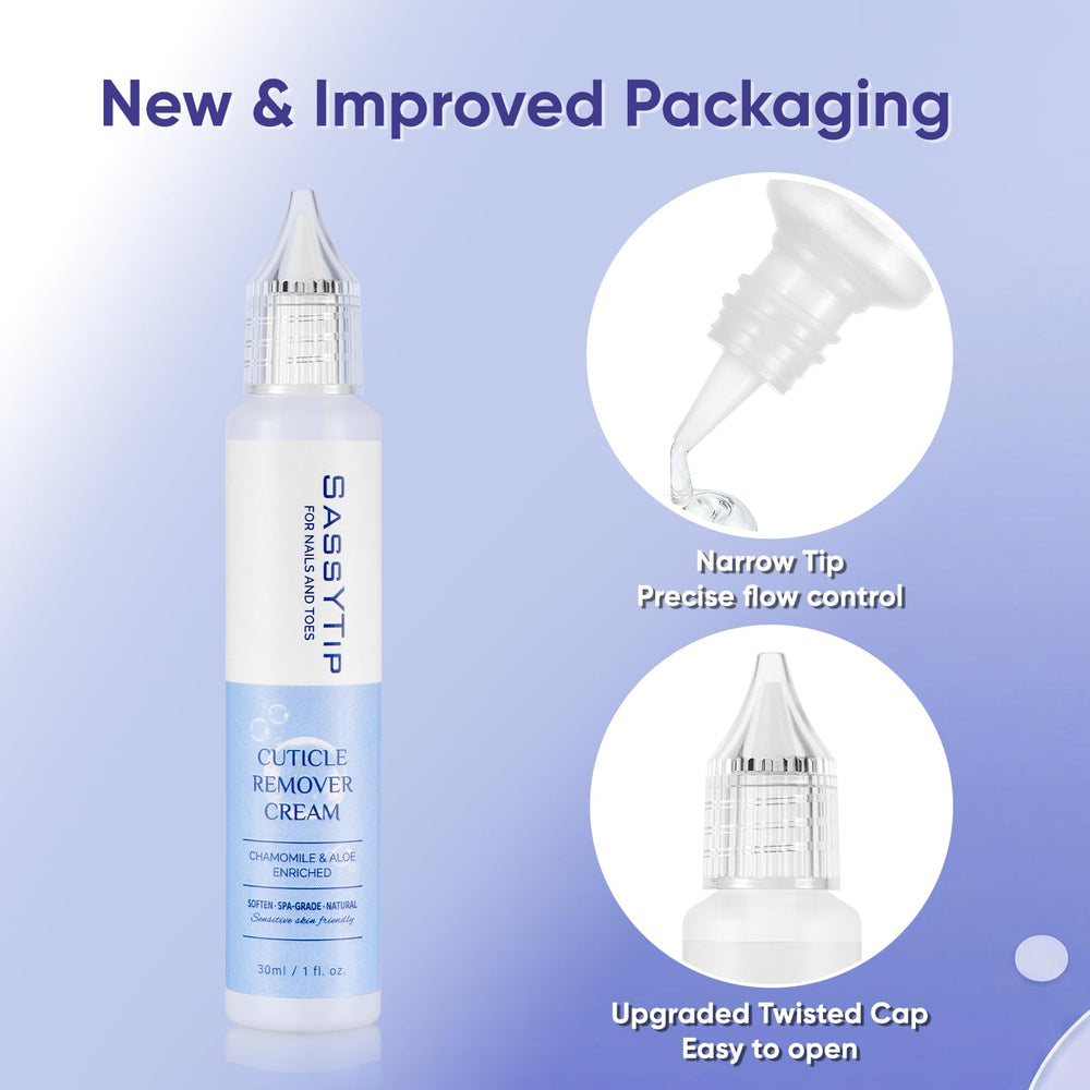 SASSYTIP home manicure station showing easy at-home cuticle care routine