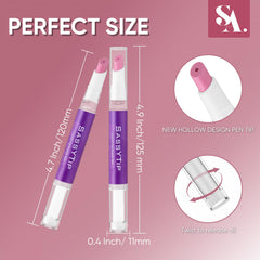 SASSYTIP pen next to wallet and keys illustrating purse-friendly on-the-go care