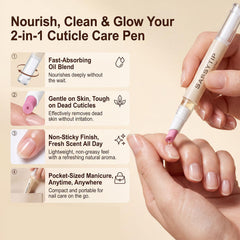 SASSYTIP oil dispensing from pen tip for precise, mess-free application