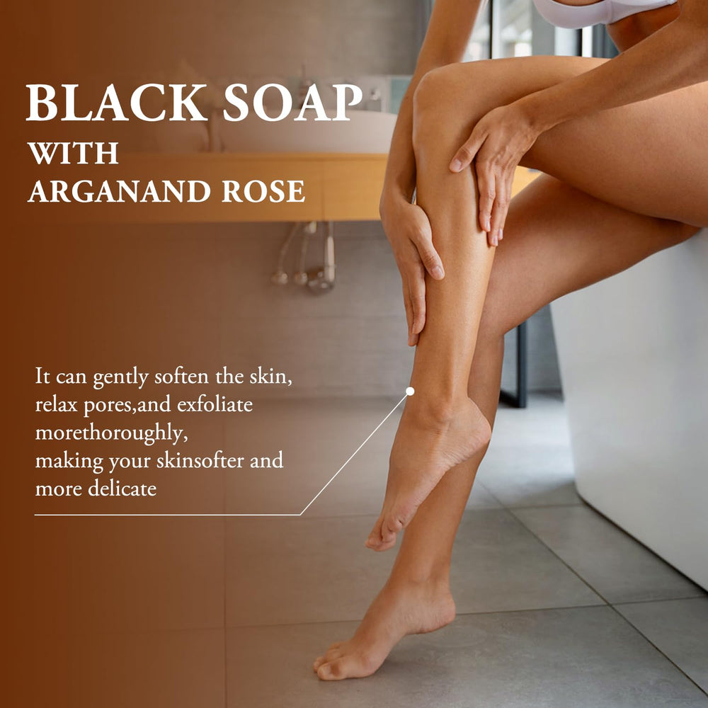 satasiam argan oil droplet over soap showing nourishing benefit