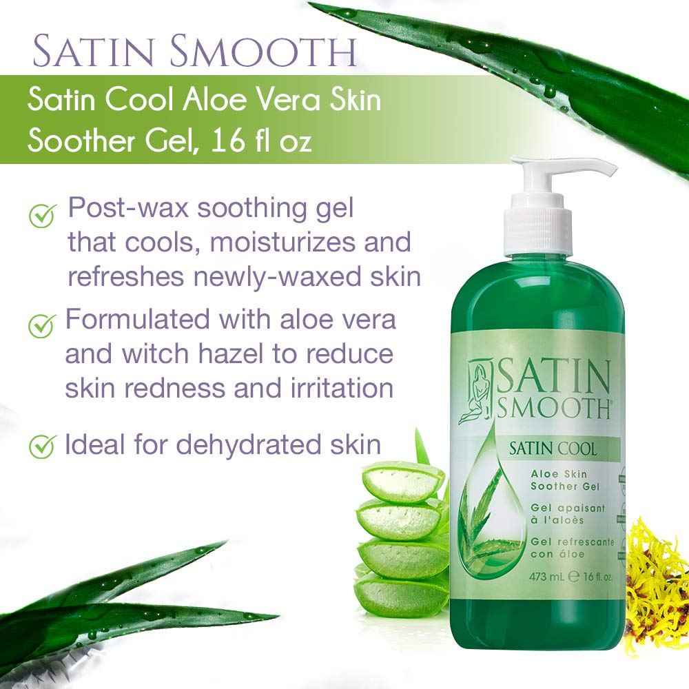 SATIN SMOOTH applied to forearm demonstrating cooling relief benefit