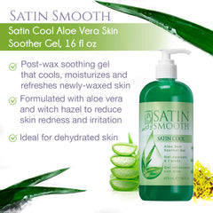 SATIN SMOOTH applied to forearm demonstrating cooling relief benefit
