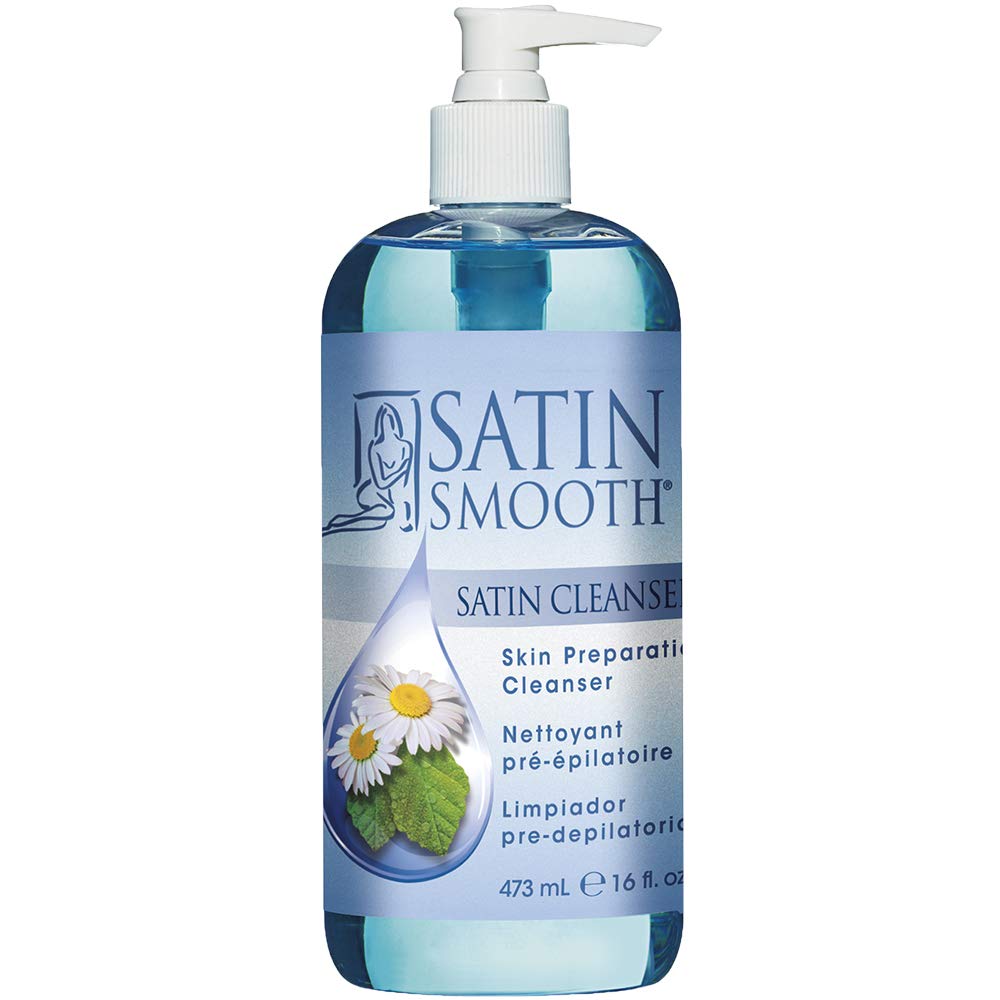 SATIN SMOOTH front bottle showing brand and product for clear identification and trust