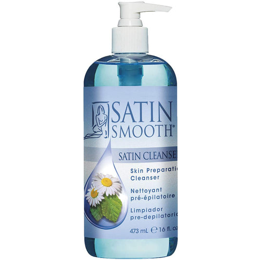 SATIN SMOOTH front bottle showing brand and product for clear identification and trust