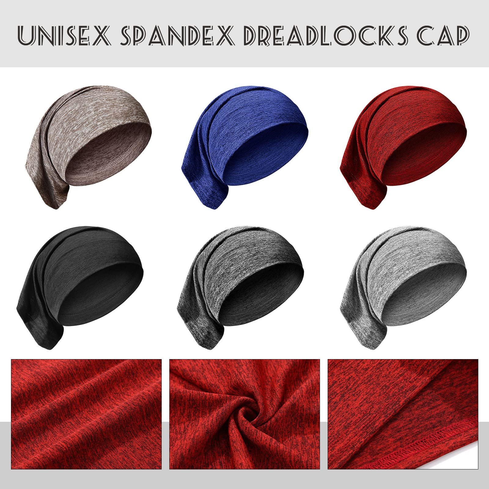 SATINIOR cap stretched to show fit and size comparison benefit