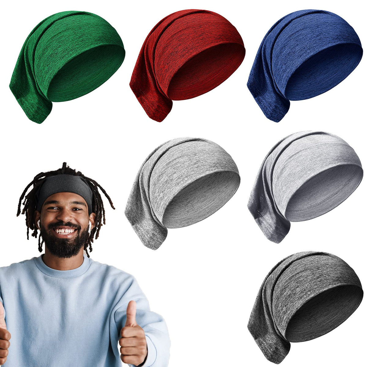 SATINIOR front view pack showing six deep colored caps and neat packaging, protective solution