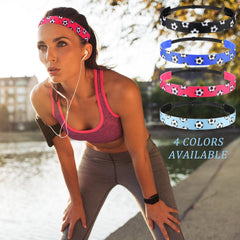 SATINIOR headband worn during soccer game, keeps hair tidy and focused performance