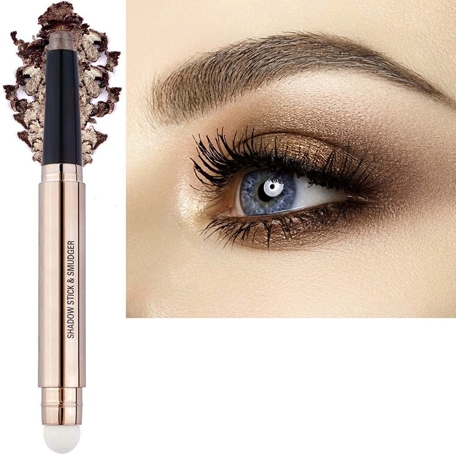 SAUBZEAN eyeshadow stick front packaging showing product and shade benefits