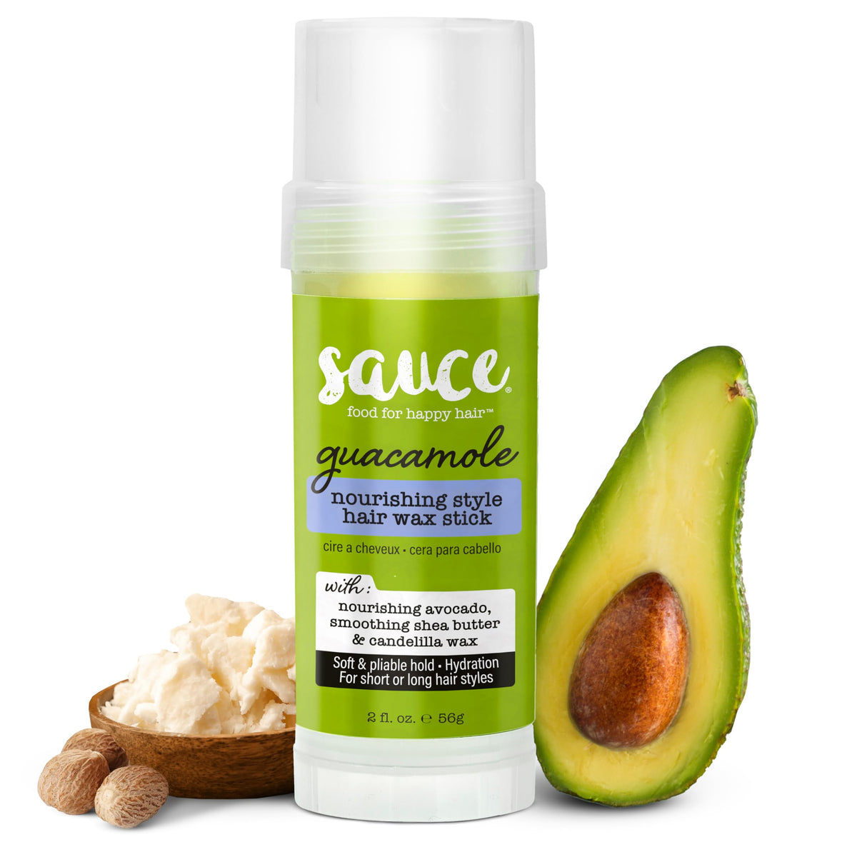 SAUCE BEAUTY front packaging showing compact 2 oz stick and clean design benefit: easy storage