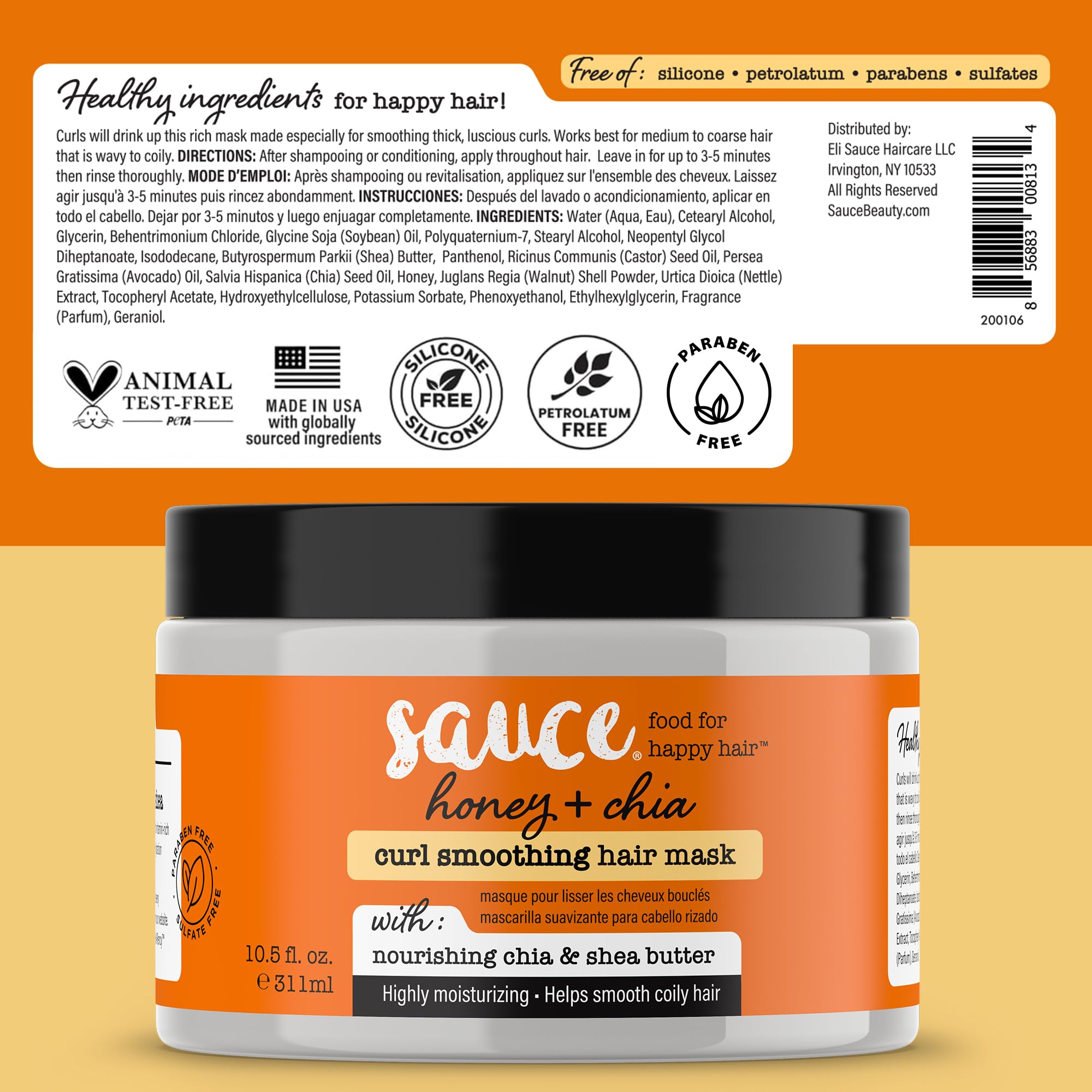 SAUCE BEAUTY on bathroom shelf styled for a relaxing self-care scene