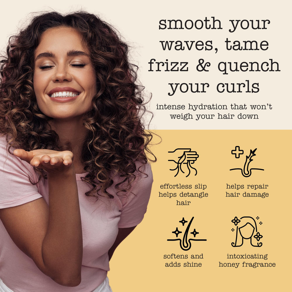 SAUCE BEAUTY rinsed curls showing defined, shiny results