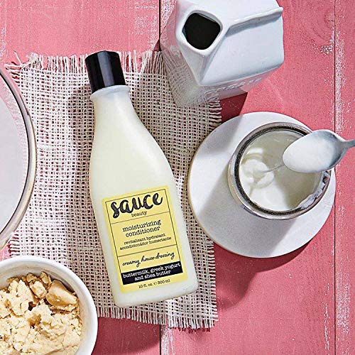 SAUCE BEAUTY ingredient-inspired bowl featuring shea butter and yogurt to show nourishing components