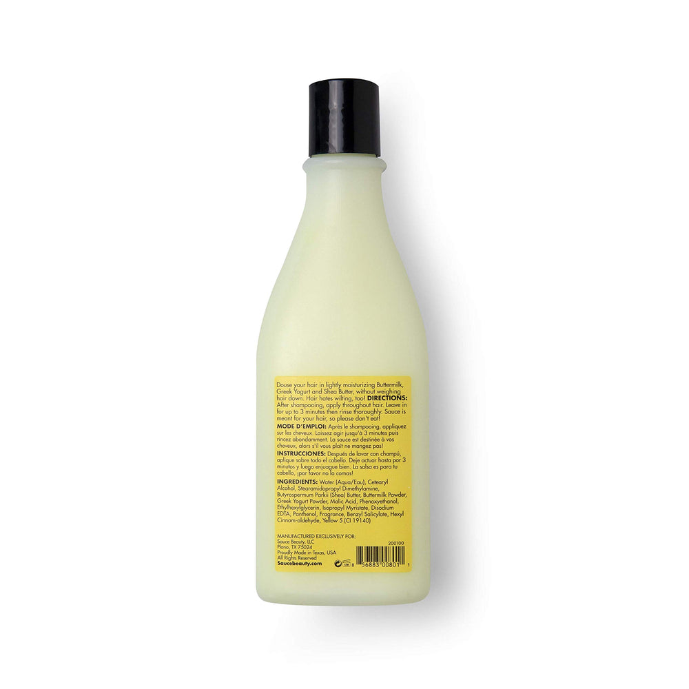 SAUCE BEAUTY product label closeup showing ingredient transparency and clean formulation