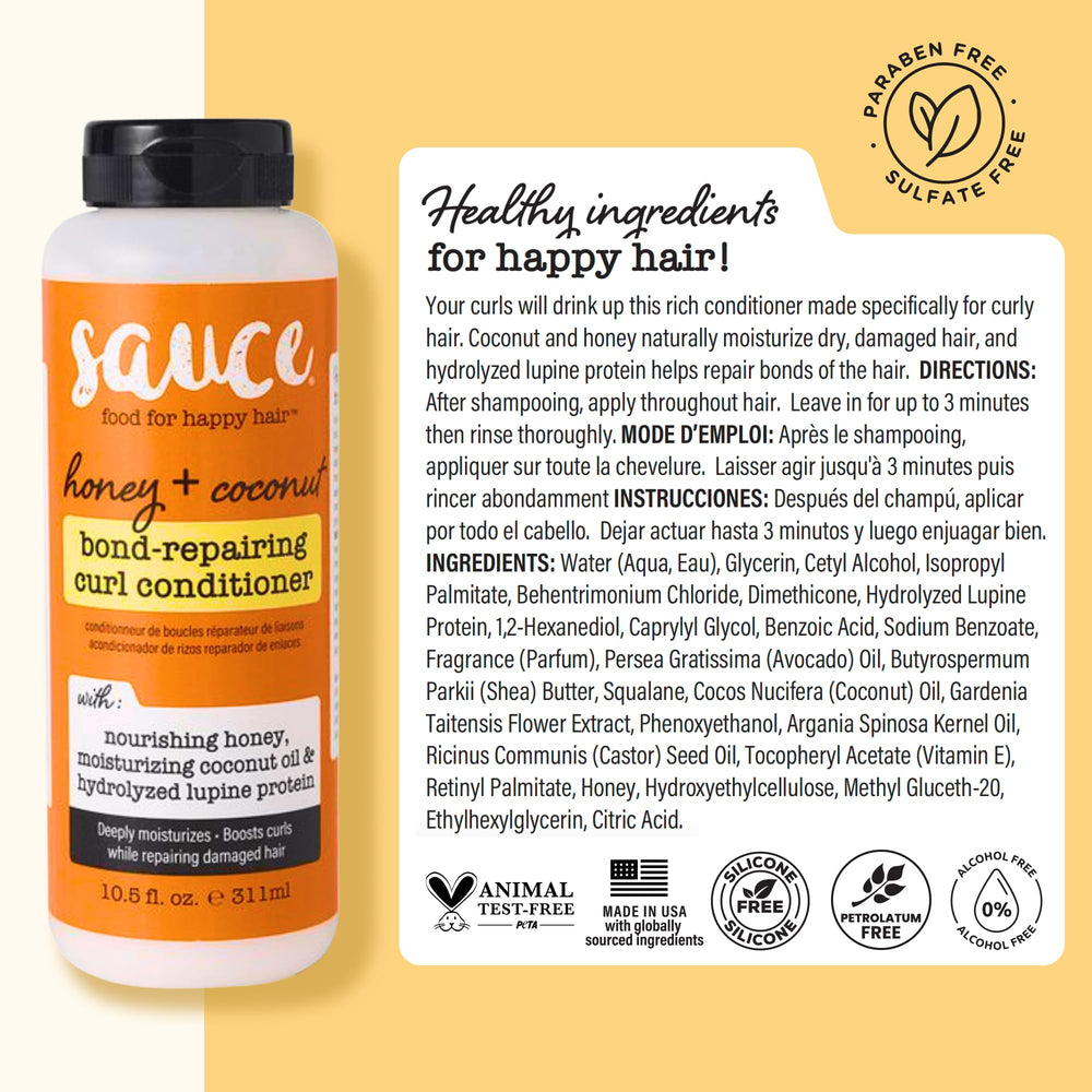 SAUCE BEAUTY bottle staged in bathroom evoking salon quality