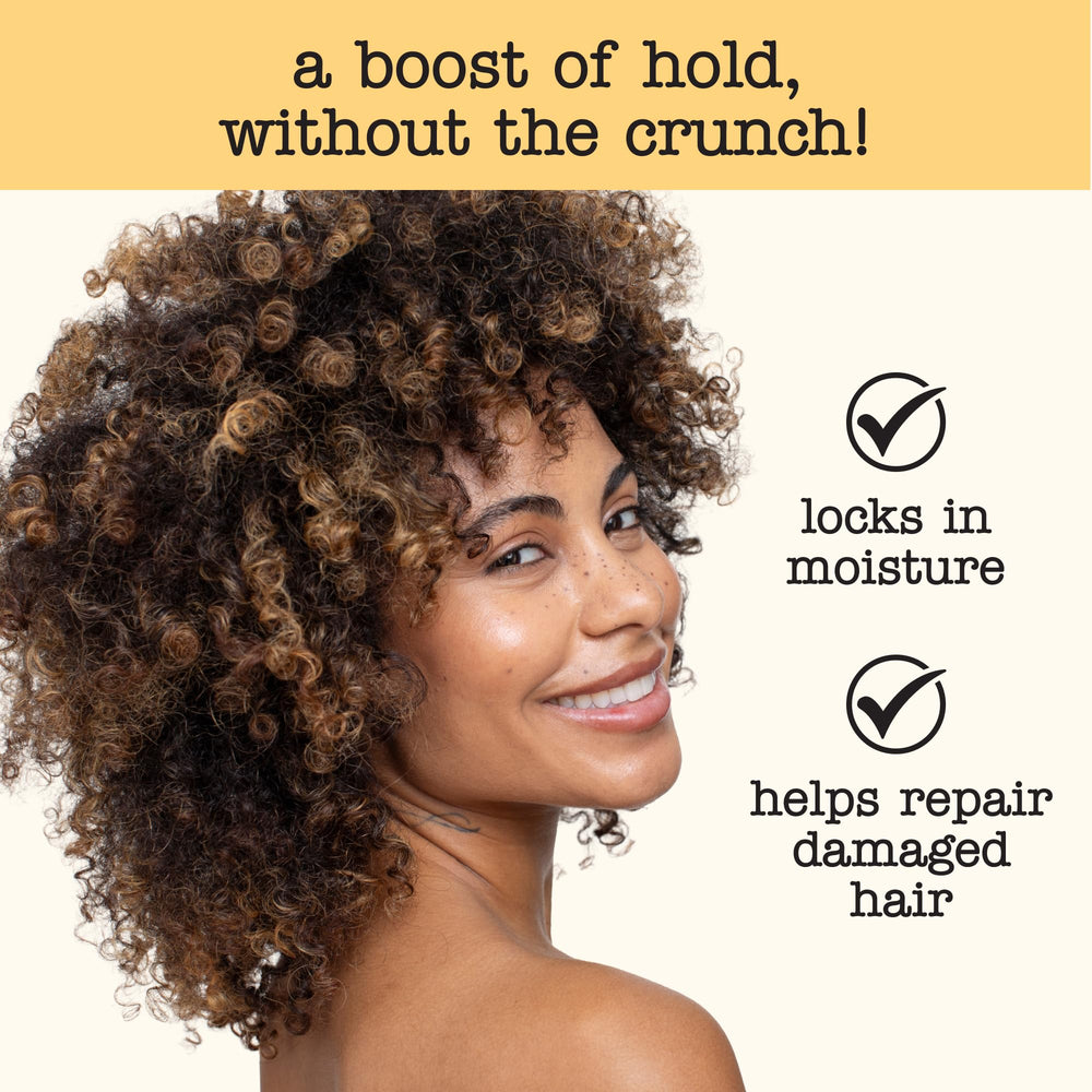 SAUCE BEAUTY dispensed in hand ready for application and styling