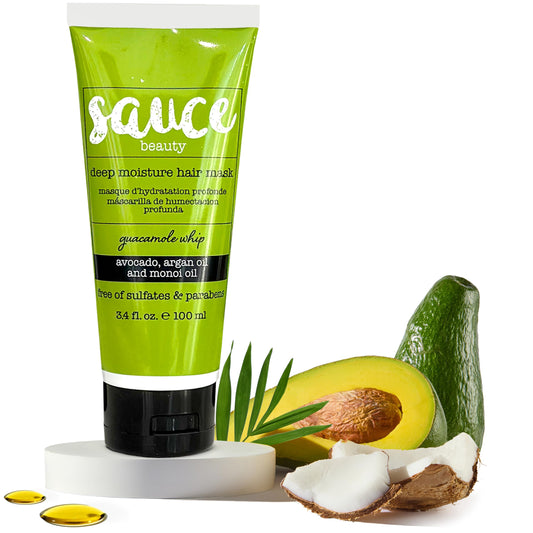 SAUCE front jar shot showing label and jar design, highlights clean formula benefits