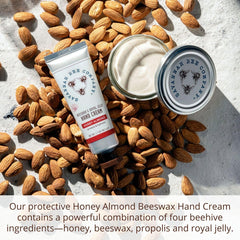 Savannah Bee Company honey jar and ingredients highlighting natural nourishment