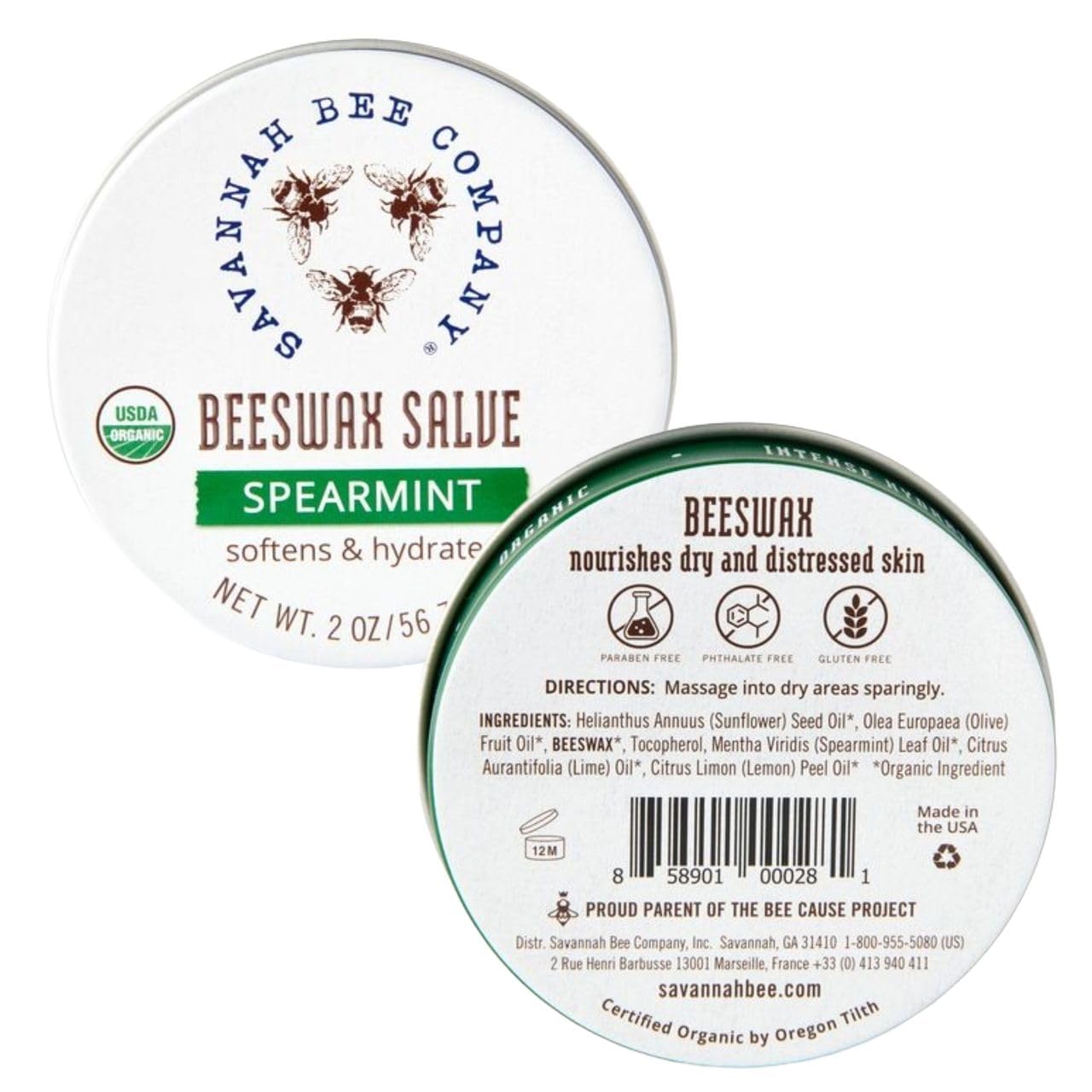 Savannah Bee Company tin on bathroom counter suggesting daily skincare routine benefit