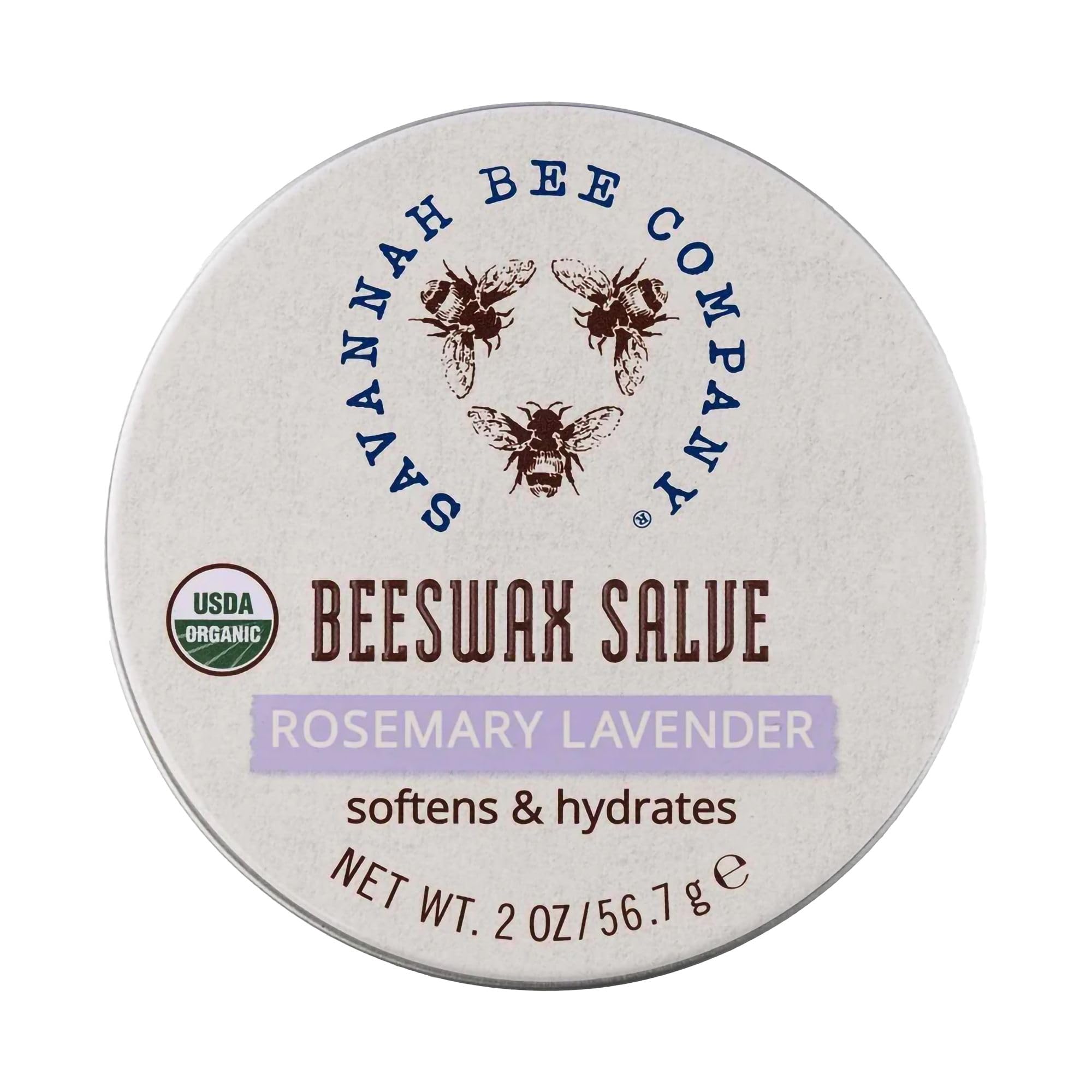 Savannah Bee Company front tin showing compact 2 oz packaging and portability