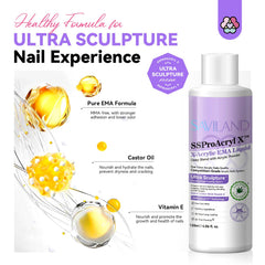 SAVILAND acrylic bead on brush illustrating consistent bead formation benefit