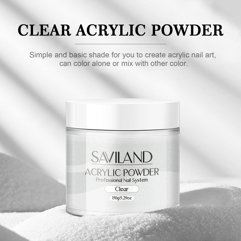 SAVILAND acrylic brush picking up a bead of mixed powder showing ease of shaping and strong adhesion