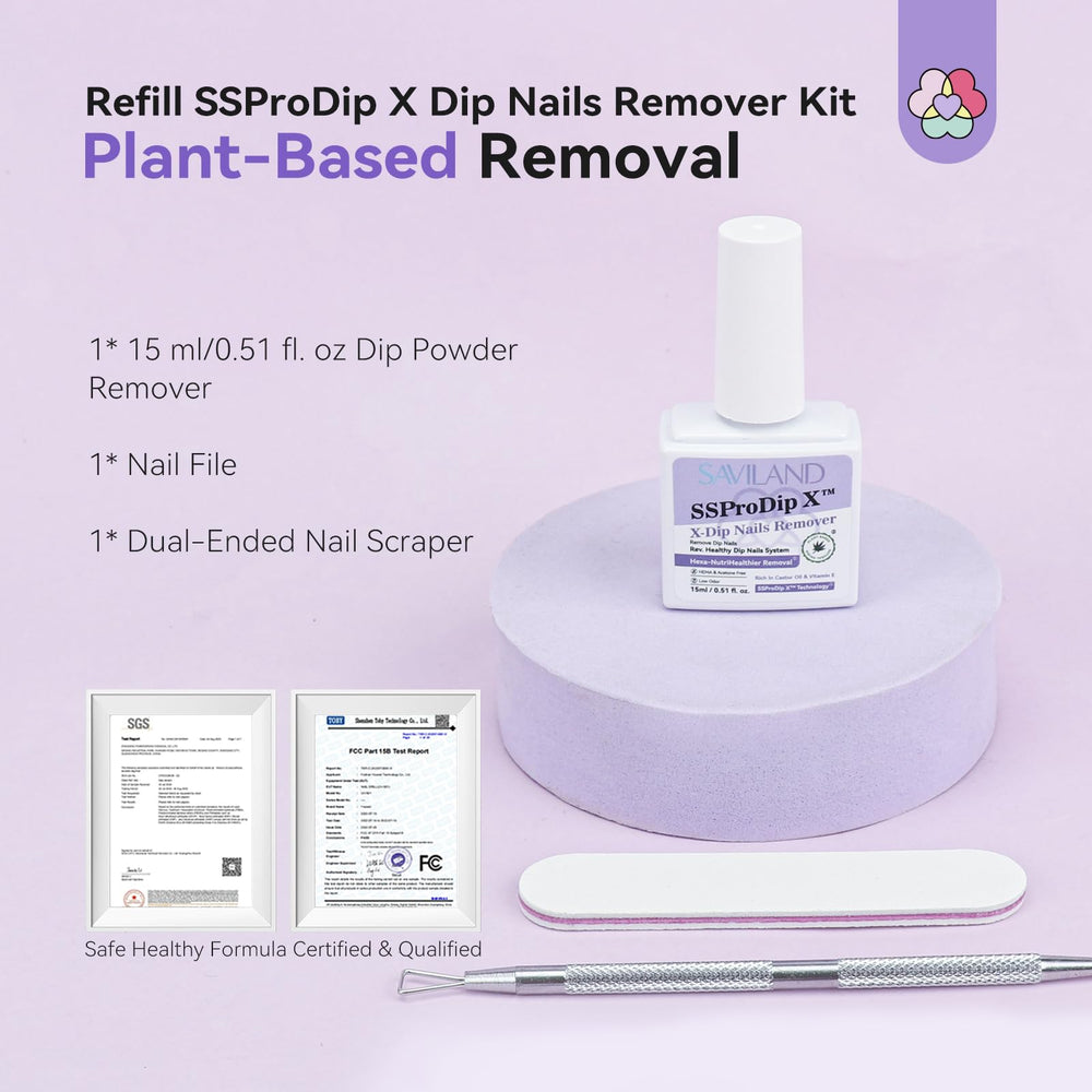 SAVILAND nails after removal showing smooth healthy-looking nails