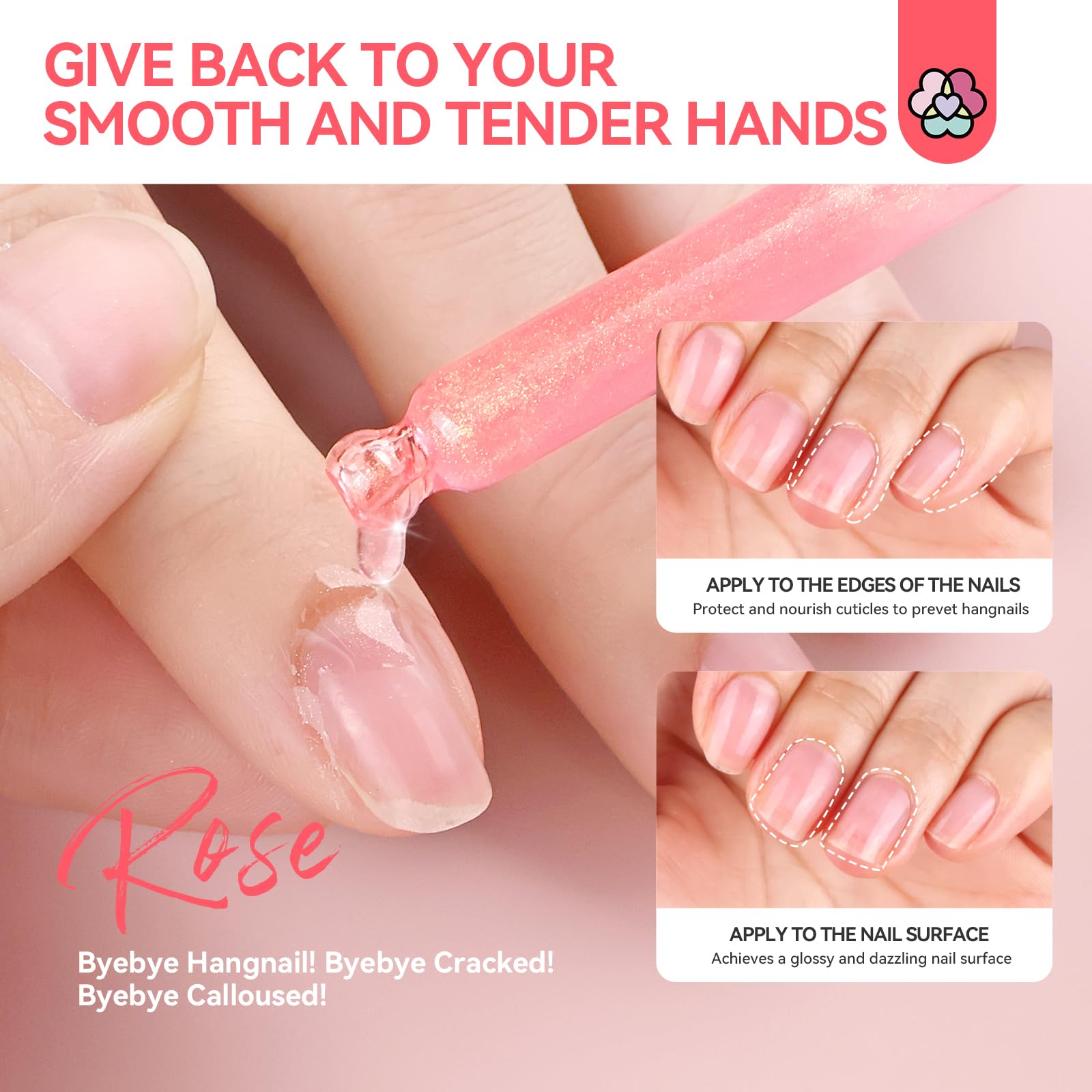SAVILAND oil applied to fingernail cuticle demonstrating immediate moisturizing benefit