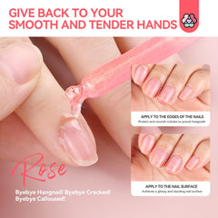 SAVILAND oil applied to fingernail cuticle demonstrating immediate moisturizing benefit