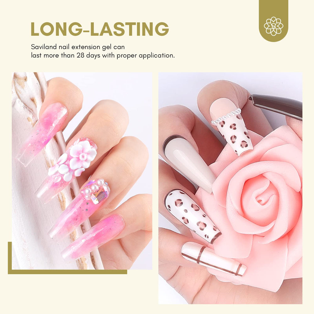 SAVILAND brush applying gel for precise extension shaping benefit