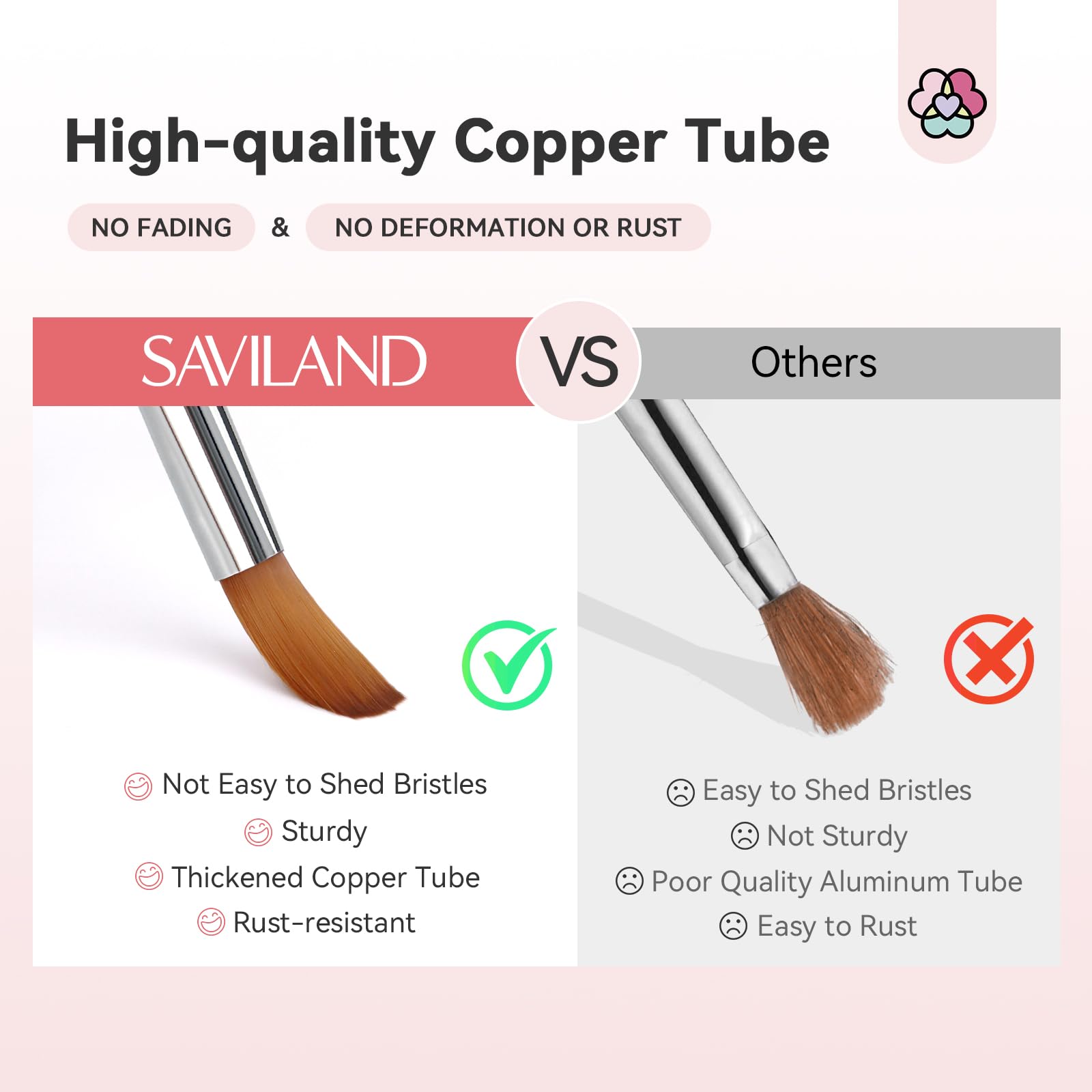 SAVILAND brush in use sculpting an extension for accurate shaping and even coverage