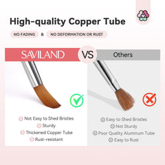 SAVILAND brush in use sculpting an extension for accurate shaping and even coverage