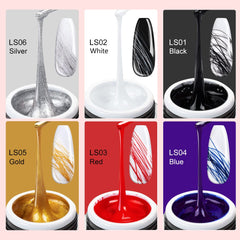 SAVILAND nail-art brushes close-up showing bristle tips for precise line drawing and control