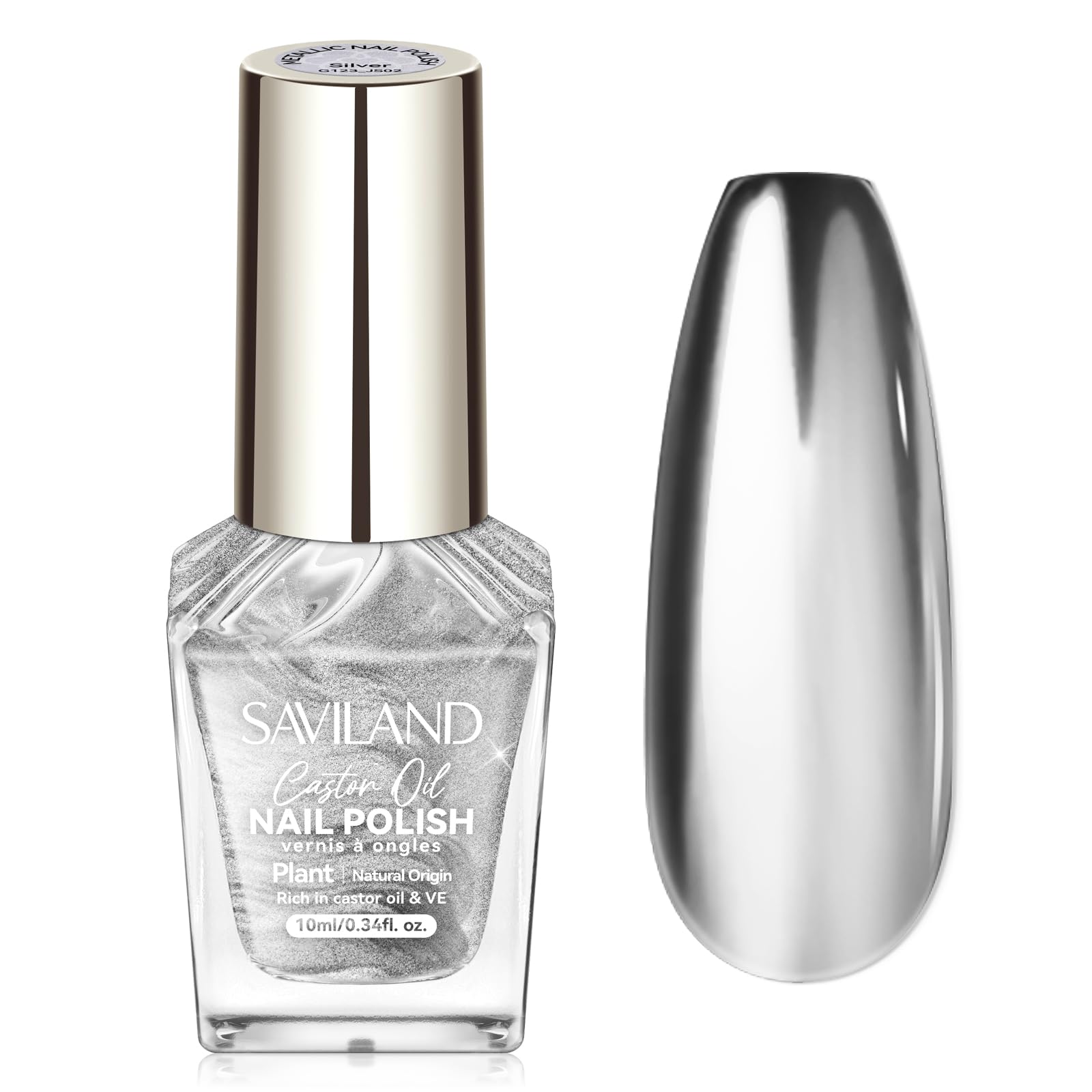 SAVILAND front bottle showing chrome silver polish and clear branding for easy identification