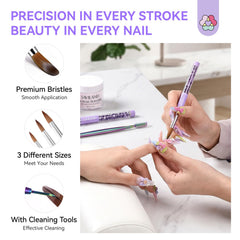 SAVILAND cleaning comb detail removing dried acrylic to extend brush life and performance