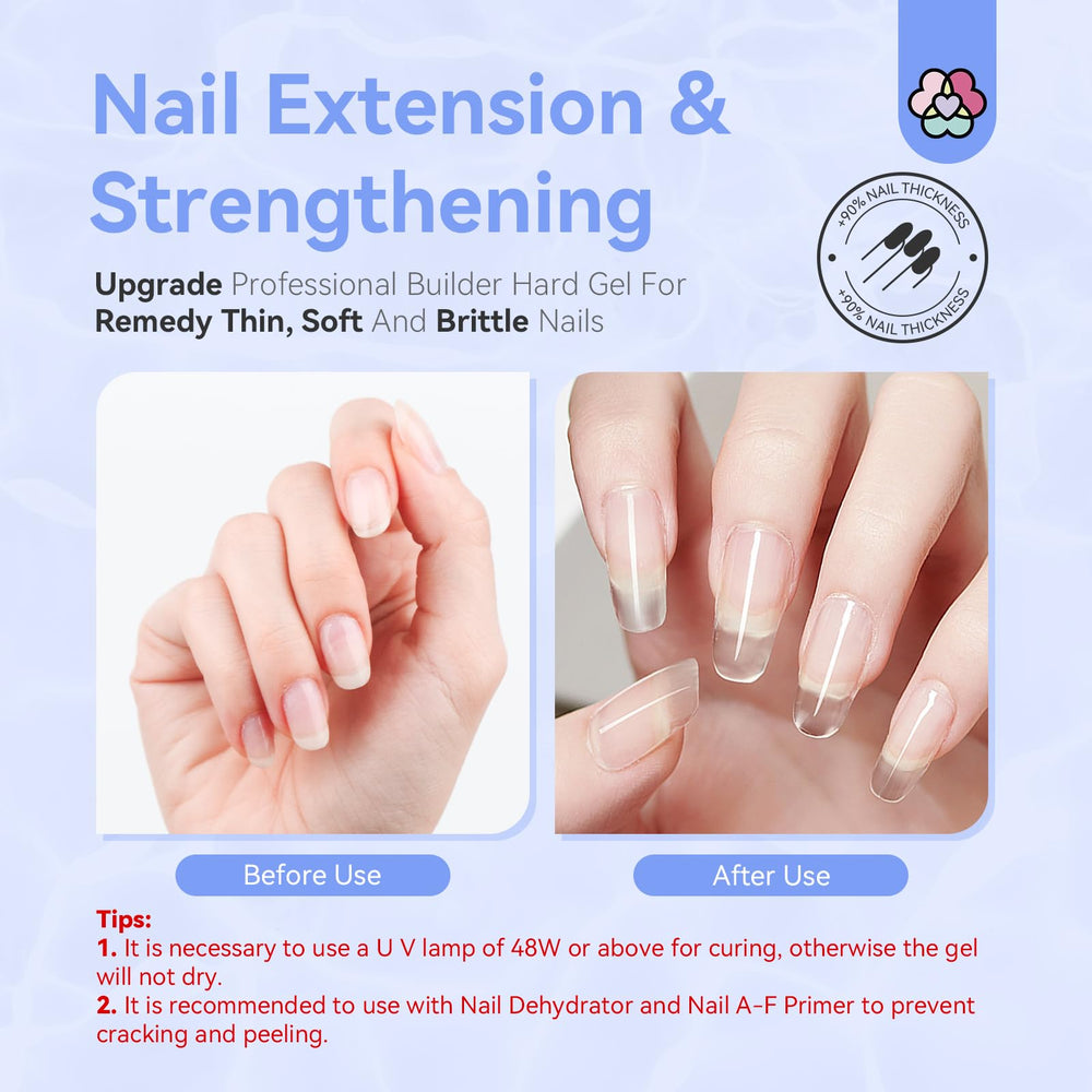 SAVILAND clear builder gel texture close-up, easy to sculpt