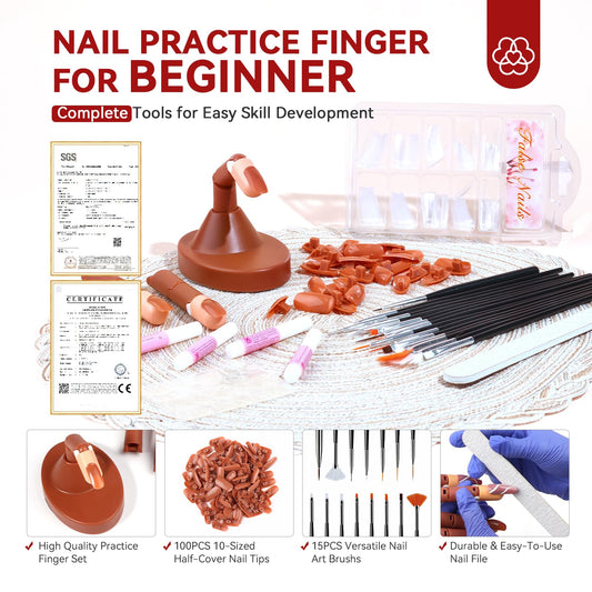 SAVILAND close-up of replaceable nail tips highlighting reuse benefit