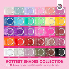 SAVILAND color wheel display of 30 shades for creative variety