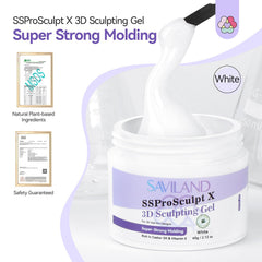 SAVILAND gel texture close-up displaying firm paste ideal for holding 3D shapes