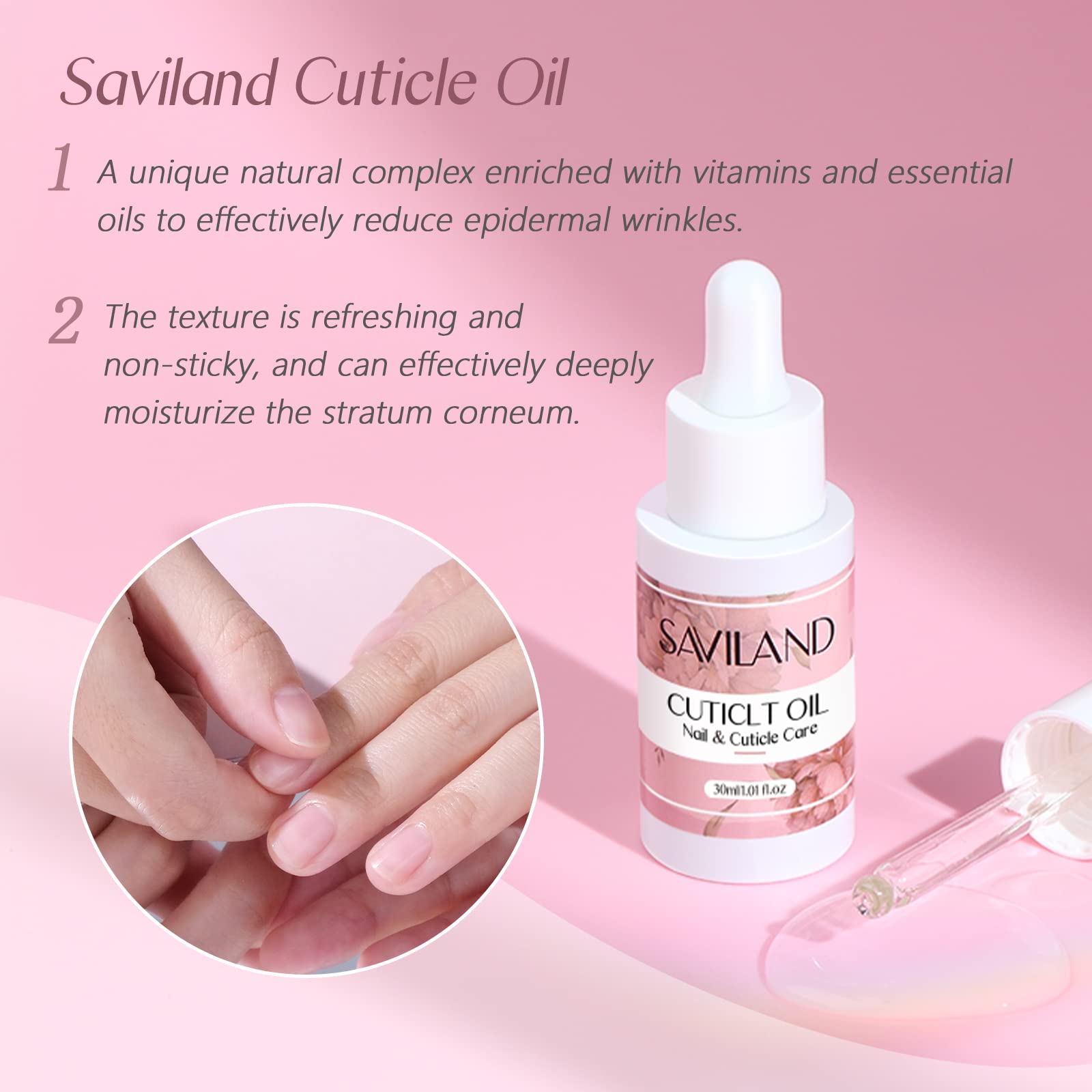 SAVILAND cuticle cream open cap displaying cream texture for softening