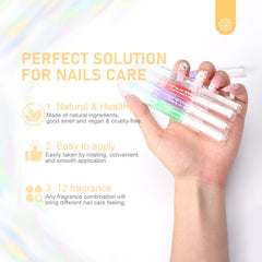 SAVILAND pen applied during manicure for neat cuticle hydration