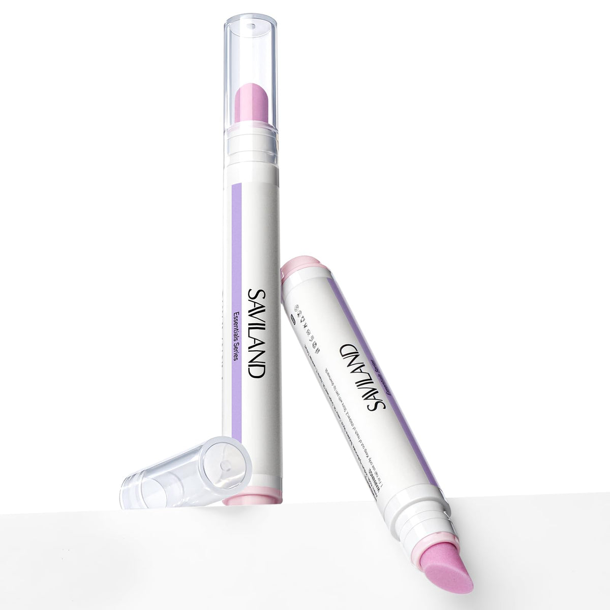 SAVILAND cuticle pen front packaging showing compact 2-pack benefit